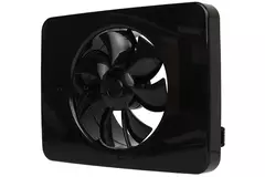 Vent-Axia Lo-Carbon iQ platte design badkamerventilator ZWART Ø 100 - 125 mm
