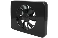Vent-Axia Lo-Carbon iQ platte design badkamerventilator ZWART Ø 100 - 125 mm