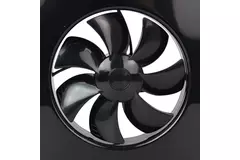 Vent-Axia Lo-Carbon iQ platte design badkamerventilator ZWART Ø 100 - 125 mm