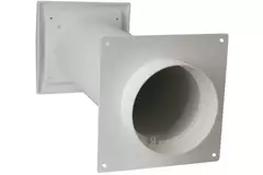 Geveldoorvoer SPK3 Ø100mm met terugslagklep
