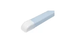 Climaplus airco leidinggoot Eindstuk 125 x 75mm RAL9010 WIT