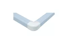 Climaplus airco leidinggoot Haakse buitenbocht 125 x 75mm RAL 9010 WIT