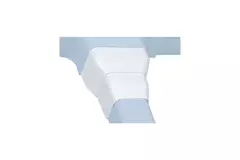 Climaplus airco leidinggoot Reductor van 125x75 naar 90x65mm RAL9010 WIT