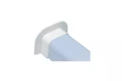 Climaplus airco leidinggoot Muurrosette vlak 125 x 75mm RAL 9010 WIT