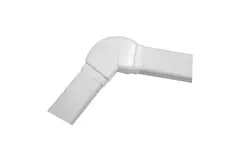 Climaplus airco leidinggoot Verstelbare bocht 70x55mm RAL 9010 WIT