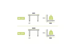 Rodigas buitenunit Wandconsole 800x560x550mm