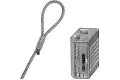 Zip Clip zelfborgende ophangkabel 3  meter 50KG