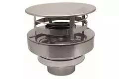 Concentrische diameter 80 - 125 mm kap I316L/I304 (D0,5/0,5) (excl. afdichtingsrubbers binnenbuis)