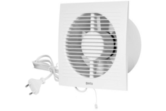 Badkamer ventilator Ø 100 mm Wit met trekkoord en stekker - EE100WP