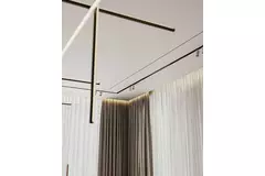Ergovent instucbaar frameloos lijnrooster 1050 mm met aansluitdiameter 75 mm - modulair - 1 sleuf