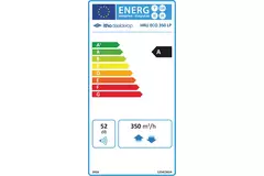 Itho Daalderop WTW HRU ECO 350 unit LP RFT Laagbouw 350 m³/h - perilex stekker