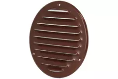 Metalen ventilatierooster rond Ø125 mm bruin - MR125B - RAL8016