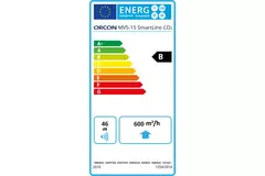 Orcon MVS-15RH CO2B 550 m³/h + vochtsensor + CO2 bedieningssensor - randaarde stekker