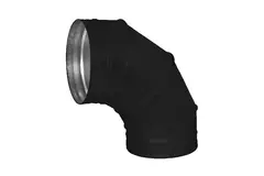Spiro bocht 250 mm 90 graden (sendz. verz.) RAL9005
