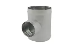 Spiro t-stuk diameter 160 mm - 100 mm (90 graden) (sendz. verz.) RAL7035