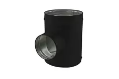 Spiro t-stuk diameter 125 mm - 125mm (90 graden) (sendz. verz.) RAL9005