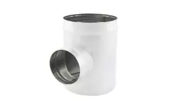 Spiro t-stuk diameter  355 mm - 355 mm  (90 graden) (sendz. verz.) RAL9010