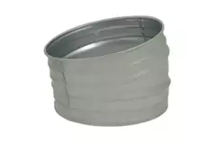 Spiro bocht 160 mm 15 graden (sendz. verz.) RAL7035