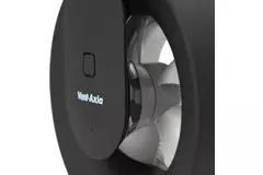 Badkamer ventilator Svara met timer, vocht- en lichtsensor 100-125mm (app-gestuurd) ZWART