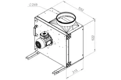 Boxventilator rookgas F400 - MPS 250 D2 F4 30