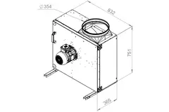 Boxventilator rookgas F400 - MPS 450 D4 F4 30