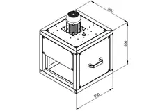 Boxventilator rookgas met lineaire flow - MPC 250 D2 F4 TI30
