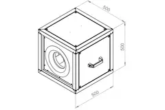 Boxventilator motor buiten luchtstroom - MPC 280 EC T30
