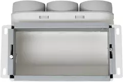 Vent-Axia Uniflexplus muurcollector bovenaansluiting Geïsoleerd 3 x Ø69mm voor instortkanaal 200 x 100mm