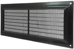 Ventilatierooster rechthoekig met grill 130x300 zwart - VR1330M
