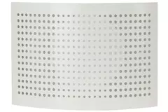 Ventilatie toevoer ventiel Ø 100mm met geperforeerde kap voor wandmontage WIT - DTQA100