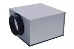 Geperforeerd instelbaar plafondrooster voor toevoer 594x594 - ongeïsoleerd plenum zijaansluiting Ø 125 mm