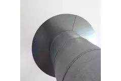 Afwerkrozet Ø 160 mm sendz. verzinkt (2 delen)