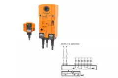 Brandklepservomotor 24V, 4 Nm, open/dicht - E-BFL24 T