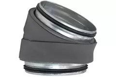 Thermoduct 13mm bocht diameter 250 mm 30 graden geisoleerd