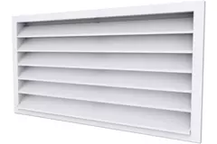 Buitenmuurrooster aluminium 1800x700 - RAL 9003