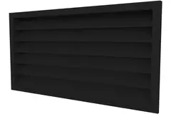 Buitenmuurrooster aluminium 1000x300 - RAL 9005