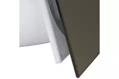 Badkamer ventilator Ø 100 mm met timer en inschakelvertraging - glazen front satijn goud