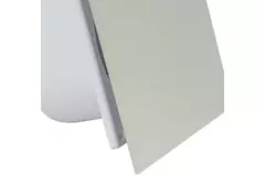 Badkamer ventilator Ø 100 mm met timer - glazen front satijn zilver