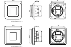 Zehnder CO2-sensor RF 67 Opbouw (inclusief opbouwdoos)
