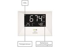 CO2 monitor - air indicator inclusief temperatuur en vocht weergave