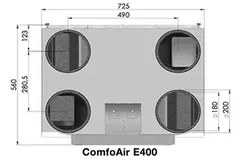 Zehnder Stork ComfoAir E400 LP - 400 m³/h