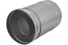 Concentrische diameter 80 - 125 mm schuifstuk I316L/I304 (D0,5/0,5) (incl. afdichtingsrubbers binnenbuis)
