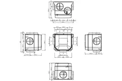 Itho Daalderop CVE-S ECO High Performance Pakket HP 415 m³/h + vochtsensor + RFT-N Auto bediening + 4 ventielen - perilex stekker