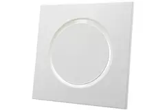 Ventilatieventiel afvoer metaal vierkant Ø125 mm wit met klemveren - DVSQ125