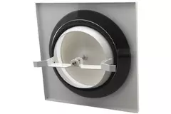 Ventilatieventiel afvoer metaal vierkant Ø100 mm wit met klemveren - DVSQ100