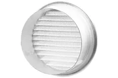 Metalen ventilatierooster rond incl. montagebus Ø 180 mm aluminium - DWRA180S