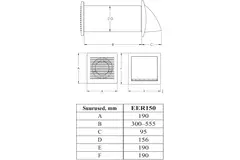 Europlast decentrale WTW-unit 150 mm met schakelaar