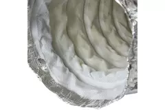 Flexibele geluiddemper non-woven met aansluiting diameter 160 mm lengte 1000mm
