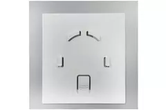Badkamer ventilator Ø 100 mm met timer - glazen front satijn zilver
