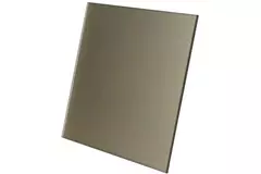 Badkamer ventilator Ø 100 mm met timer en inschakelvertraging - glazen front satijn goud